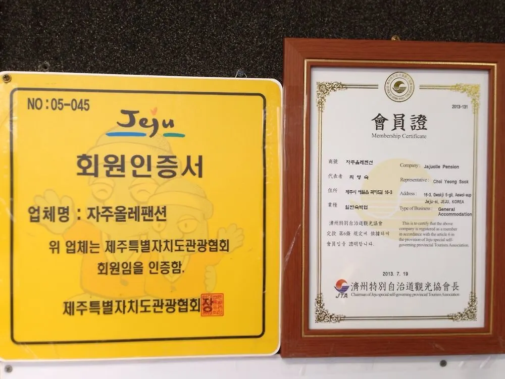 Hotel Jeju Blue Beach Pension Haga-ri